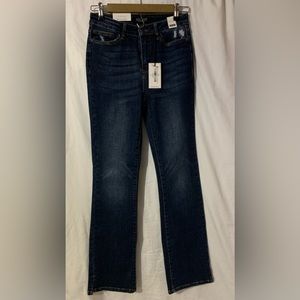 Judy Blue Better In Boots  hi waist slit hem  slim boot cut